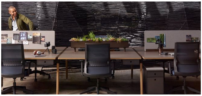 Seated height benching and trading desks
