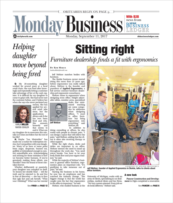 Jeffrey Meltzer is founder and president of Applied Ergonomics