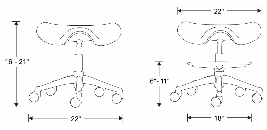 Humanscale Freedom Saddle Specs