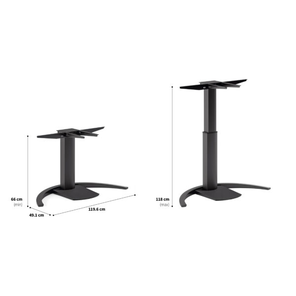 height adjustable desk black 41