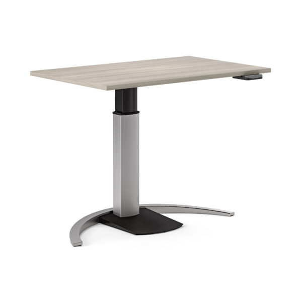 height adjustable desk silver 18