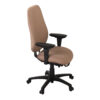 Cappucino finish on geoCentric high-back ergonomic chair from EgoCentric