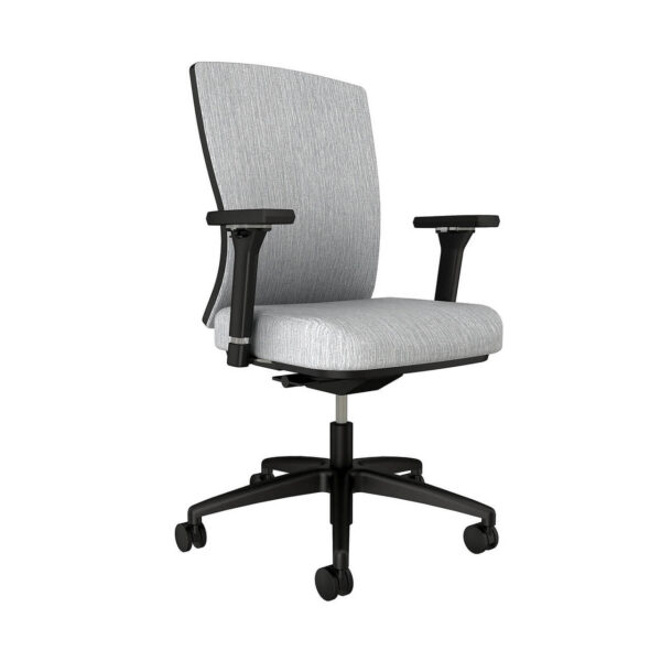 Quality view of fabric options of AIS Natick ergonomic chair in Gray