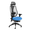 tCentric Hybrid™ Mesh/Upholstered Ergonomic Chair with Black Frame by ErgoCentric*