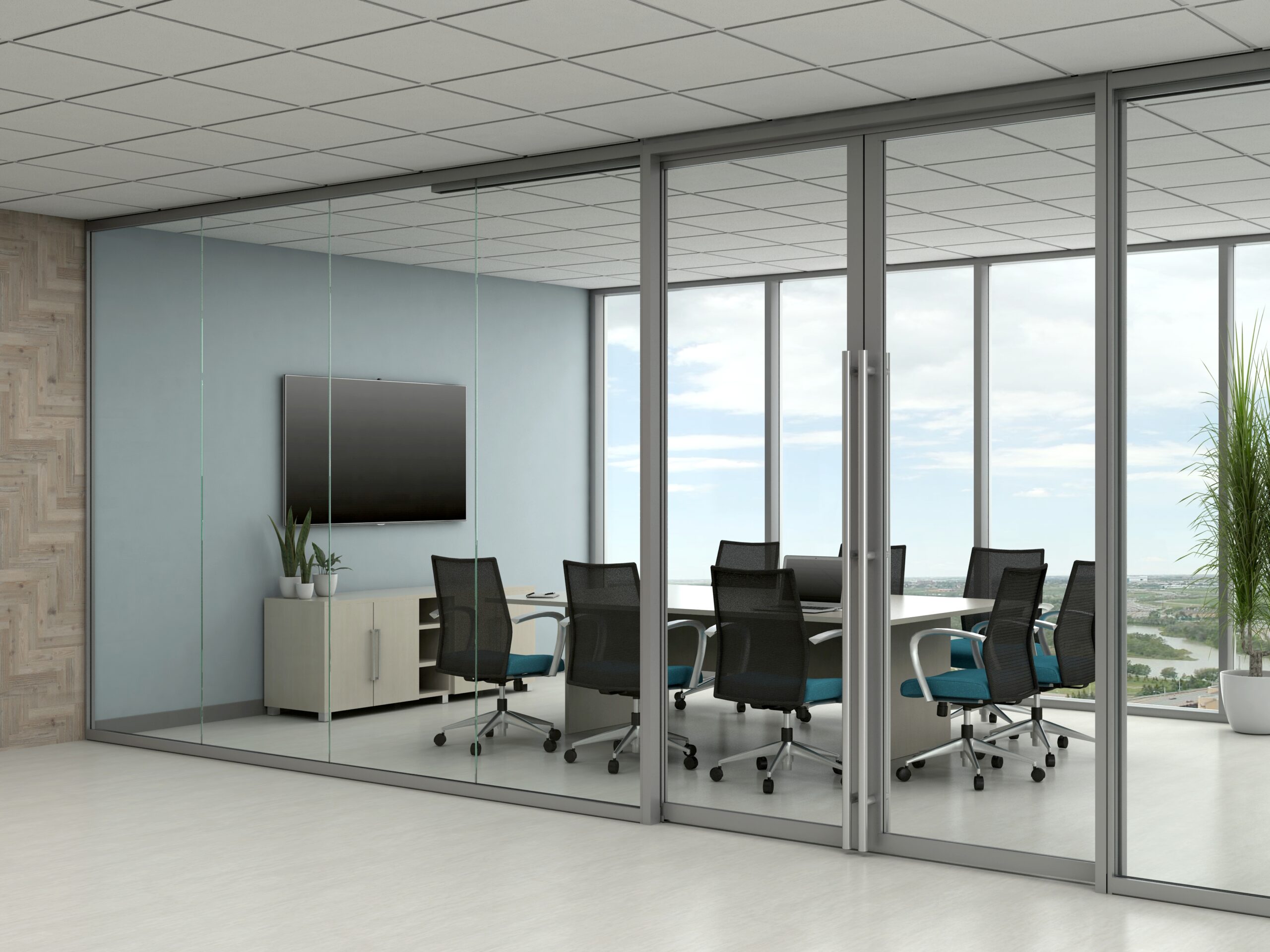 Trendway Volo Frameless Wall