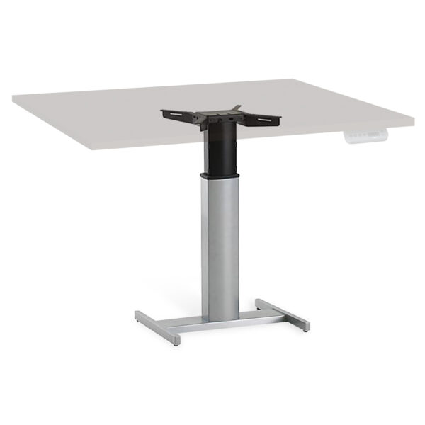 ErgoAdvantage Single-leg H Base for Height-adjustable Desk