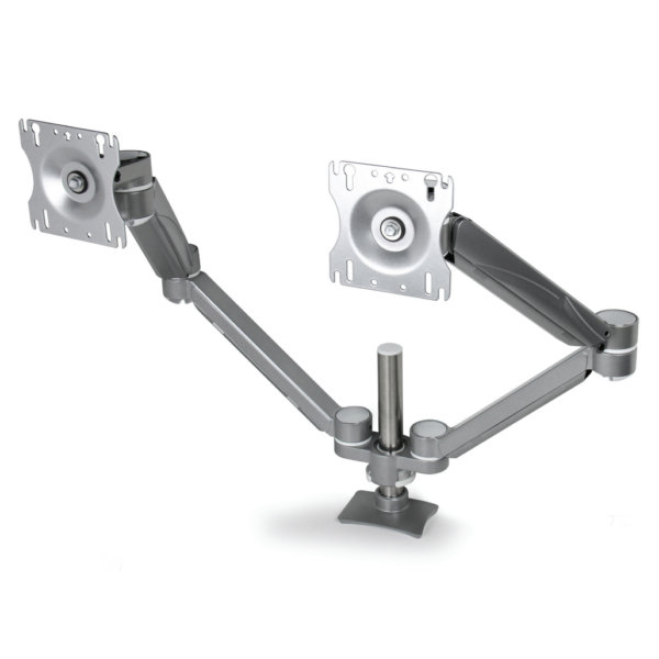 ErgoAdvantage Avia Dual Pole-mount Monitor Arm, 5-20 LB Capacity per Monitor