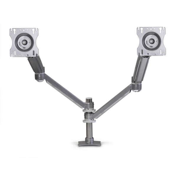 ErgoAdvantage Avia Dual Pole-mount Monitor Arm, 5-20 LB Capacity per Monitor
