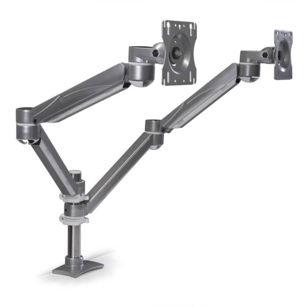 ErgoAdvantage Avia Dual Pole-mount Monitor Arm, 5-20 LB Capacity per Monitor