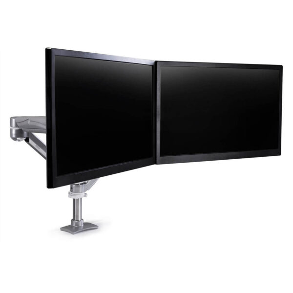ErgoAdvantage Avia Dual Pole-mount Monitor Arm, 5-20 LB Capacity per Monitor
