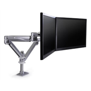 ErgoAdvantage Avia Dual Pole-mount Monitor Arm, 5-20 LB Capacity per Monitor
