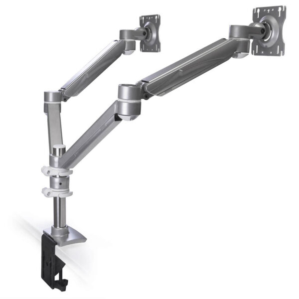 ErgoAdvantage Avia Dual Pole-mount Monitor Arm, 5-20 LB Capacity per Monitor
