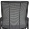 Closeup of rear of Smart Ocean chair, featuring eco-friendly netting