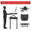 Flexi-spot Maximum Surface Sit-stand Workstation with Built-in Tablet Stand