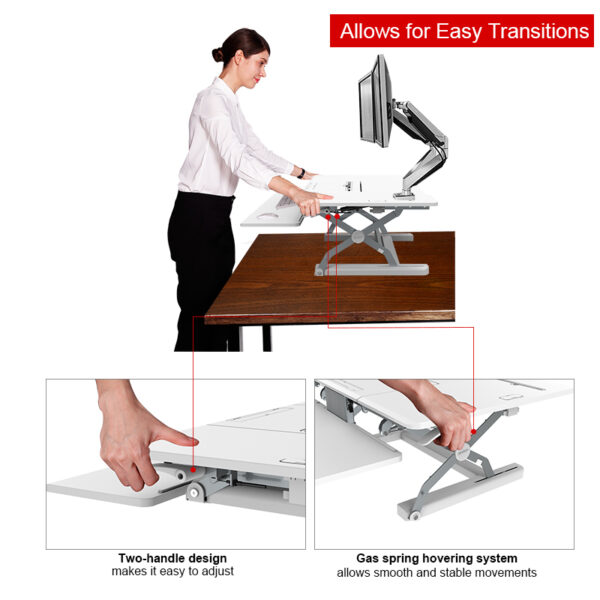 Flexi-spot Maximum Surface Sit-stand Workstation with Built-in Tablet Stand
