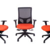 Front view of RFM Evolve high-back ergonomic chair