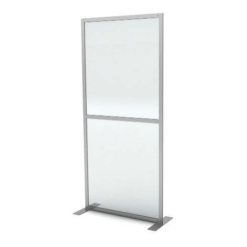 Frontal view of Worksafe freestanding panel room divider