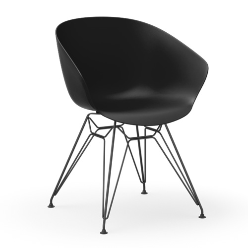 Deker-Black-Plastic-Seat-Metal-Legs