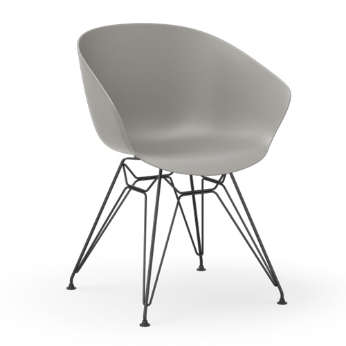 Deker-Dark-Grey-Plastic-Seat-Metal-Legs