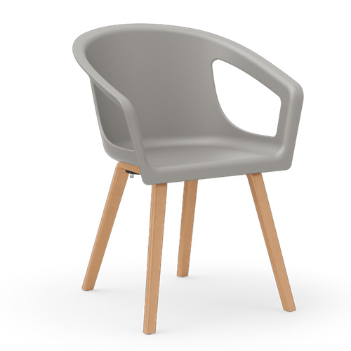 Deker-Dark-Grey-Plastic-Seat-Wood-Legs