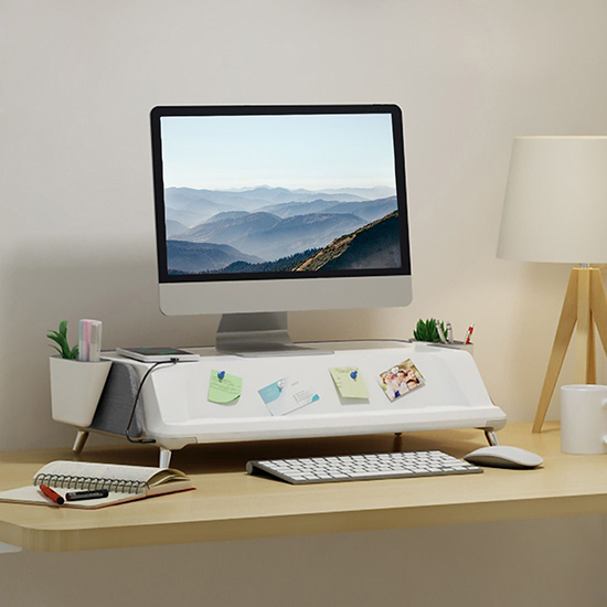 FlexiSpot Desktop Monitor Riser with Integrated UV Sterilization