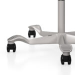 BA21S - Silver 26" Low-Profile Aluminum Base with Curved/ Arched Foot Plates