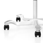 BA21W - White 26" Low-Profile Aluminum Base with Curved/ Arched Foot Plates