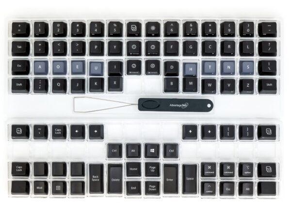 Advantage360 Dvorak Keycap Set