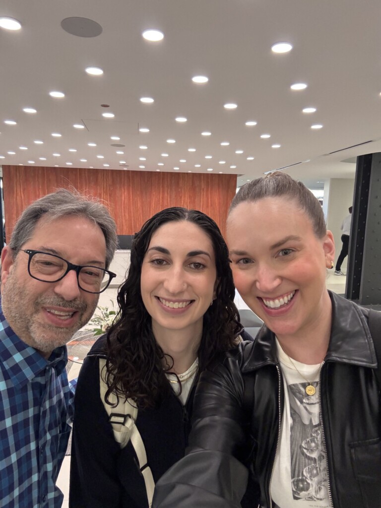 Group photo of Jeff Meltzer, President, Jessica Kirshner, Interior Designer, and Jane Haglund, Workplace Solutions & Sales Strategy Executive 